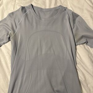 lululemon athletica Light Gray Long Sleeve Tee